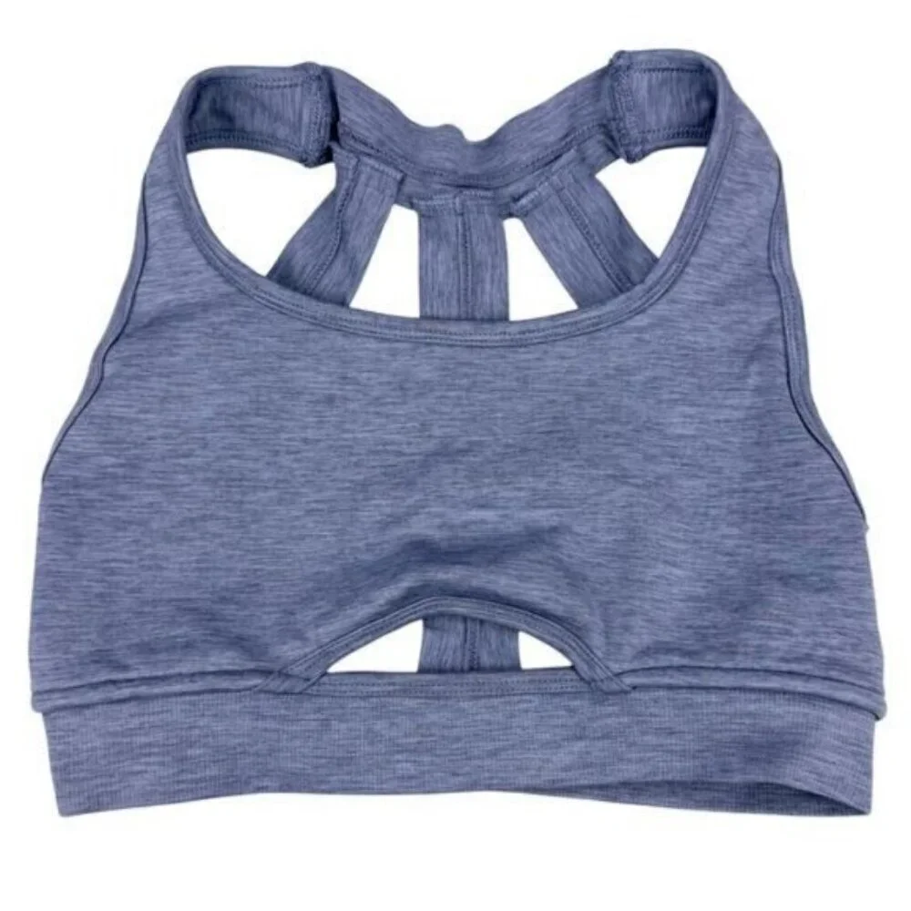 Alphalete Trinity Seamless Bra In French Blue Size XXS